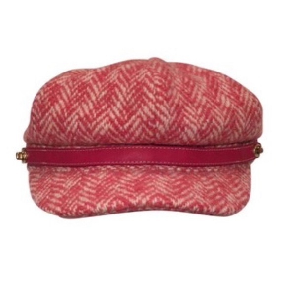 🆕 Coach Newsboy Wool Pink Hat - Picture 1 of 15